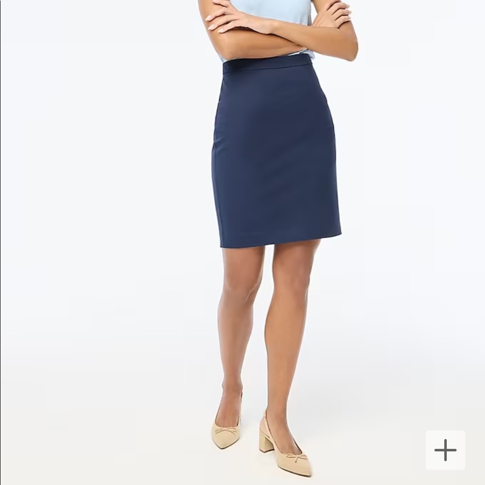 J. Crew 365 No. 2 Pencil Skirt Size 10P Navy